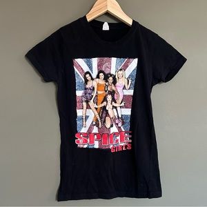 Vintage Y2K Spice girls baby tee tultex girly fine jersey size small
